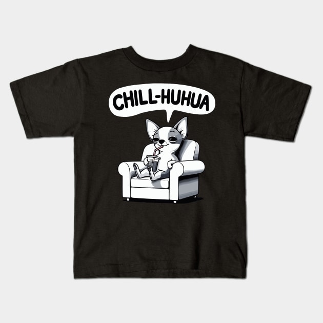 Chillhuahua Chihuahua Dog Kids T-Shirt by DoodleDashDesigns